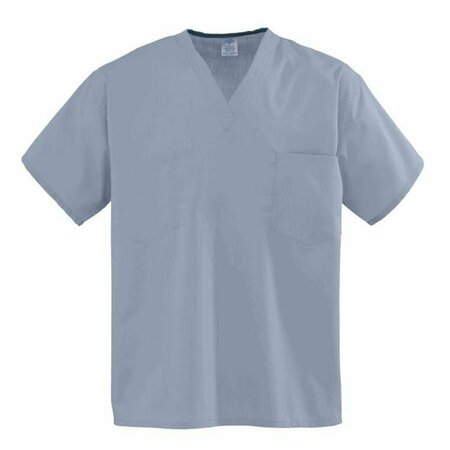 MEDLINE Premier Cloth Scrub top, Medium, Set In Sleeves, Misty 710PTZM-CM